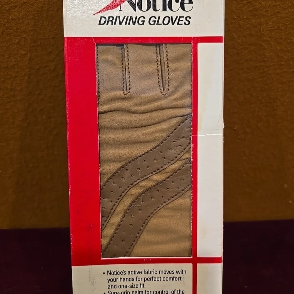 Vintage Notice Driving Gloves
